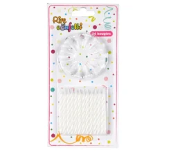 * Anniversaire Et Autres Fêtes^Lot De 24 Bougies D'Anniversaire "Support" 5Cm Blanc