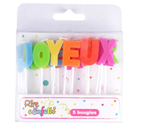 * Anniversaire Et Autres Fêtes^Lot De 18 Bougies "Joyeux Anniversaire" 17Cm Multicolore