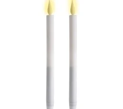 Cheap * Lot De 2 Bougies Led "Chandelier" 28Cm Blanc