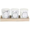 Online * Lot De 3 Bougies Parfumees "Garden" 5Cm Fleurs De Coton