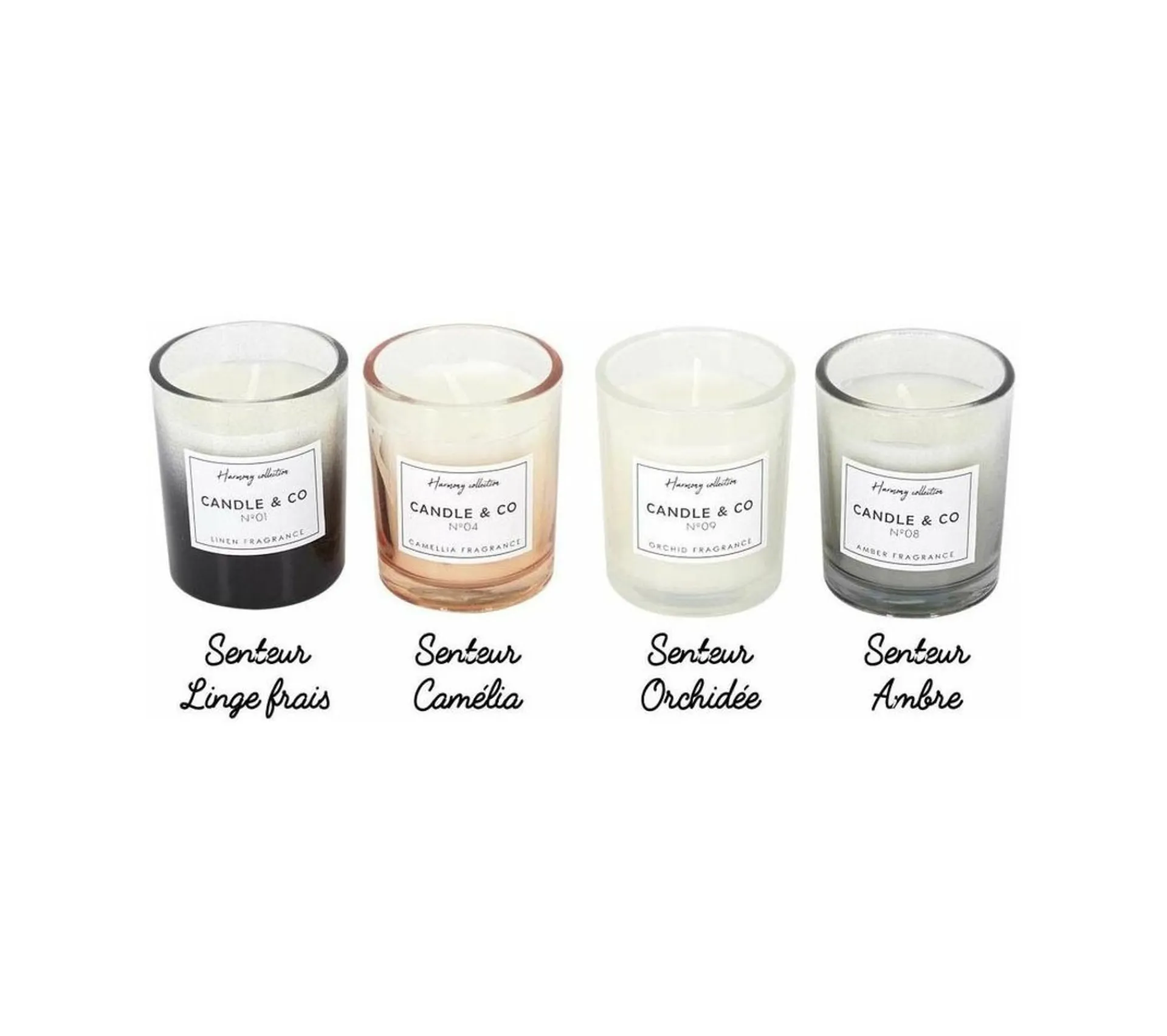 Flash Sale * Lot De 4 Bougies Parfumees "Harmony" 6Cm Multicolore