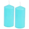 Online * Lot De 2 Bougies Pilier "Essentiel" 10Cm Bleu