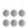 * Guirlande Et Boule De Sapin^Lot De 6 Boules De Noël Design "Perles" 8Cm Naturel