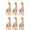 * Guirlande Et Boule De Sapin^Lot De 6 Boules De Noël "Girafe" 13Cm Marron