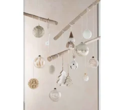 * Guirlande Et Boule De Sapin^Lot De 4 Boules De Noël "Pampas" 10Cm Transparent
