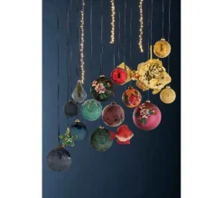 * Guirlande Et Boule De Sapin^Lot De 12 Boules De Noël "Perles" 8Cm Multicolore