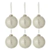 * Guirlande Et Boule De Sapin^Lot De 6 Boules De Noël "Serenity" 8Cm Argent