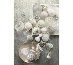 * Guirlande Et Boule De Sapin^Lot De 4 Boules De Noël "Sucre Ii" 10Cm Transparent