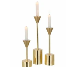 Shop * Lot De 3 Chandeliers Design "Emma" 37Cm Or