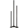 Fashion * Lot De 3 Chandeliers "Marbelous" 100Cm Noir Mat
