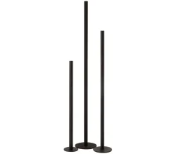 Fashion * Lot De 3 Chandeliers "Marbelous" 100Cm Noir Mat