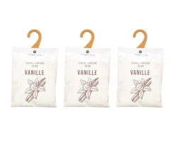 Clearance * Lot De 3 Cintres Parfumes "Accro" 14Cm Vanille