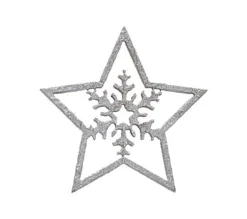 Discount * Lot De 100 Etoiles En Bois "Bocal" 7Cm Argent