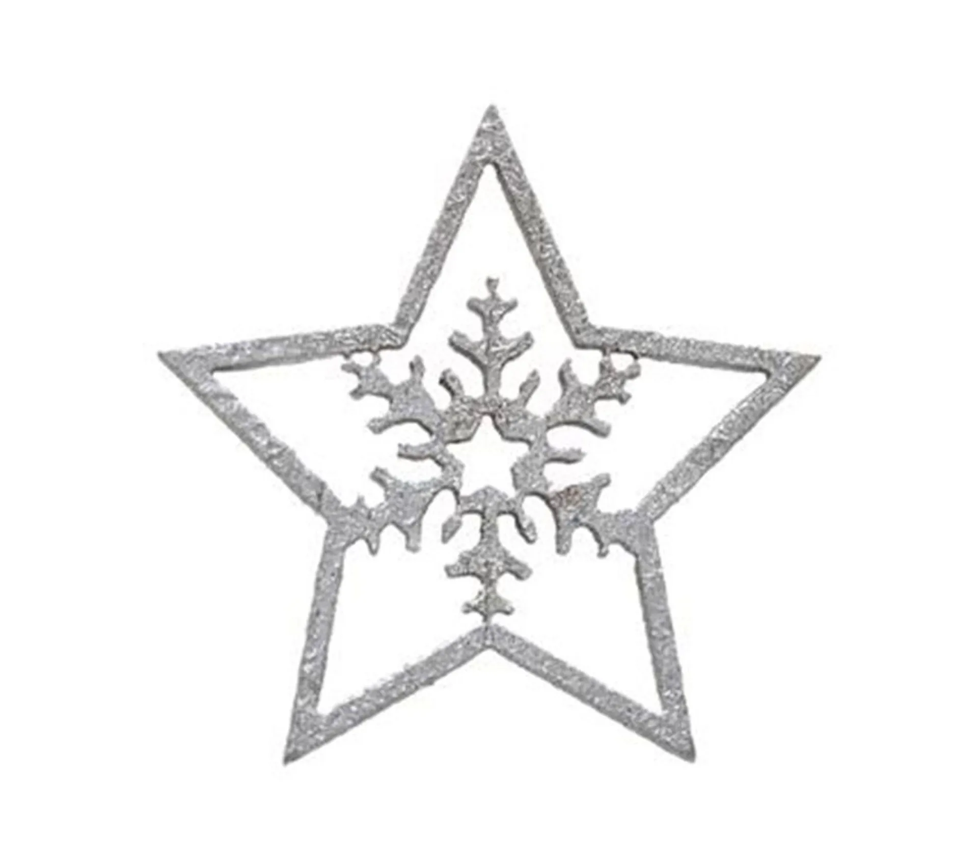 Discount * Lot De 100 Etoiles En Bois "Bocal" 7Cm Argent