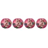 New * Lot De 4 Photophores Design "Fleurs" 10Cm Rose