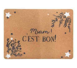 Online * Lot 6X Set De Table De Noël En Liege - L. 45 X L. 30 Cm - Marron
