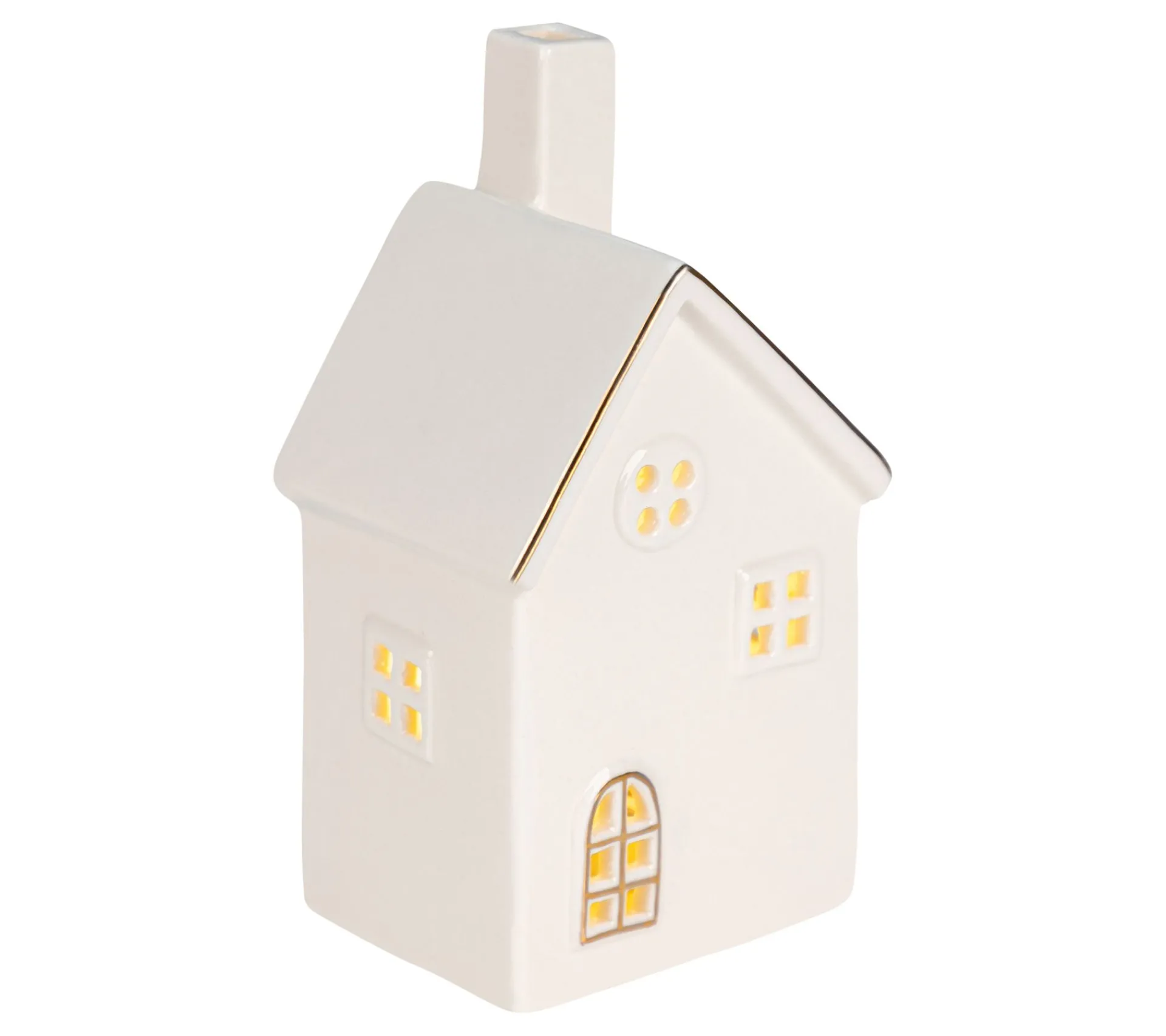 Cheap * Maison Hiver Led H. 15 Cm Blanche