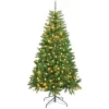 MOBILI REBECCA Sapin Et Accessoire^ Arbre De Noël Artificiel Sapin 210 Cm Epais Vert 1050 Branches Et 400 Lumieres Led