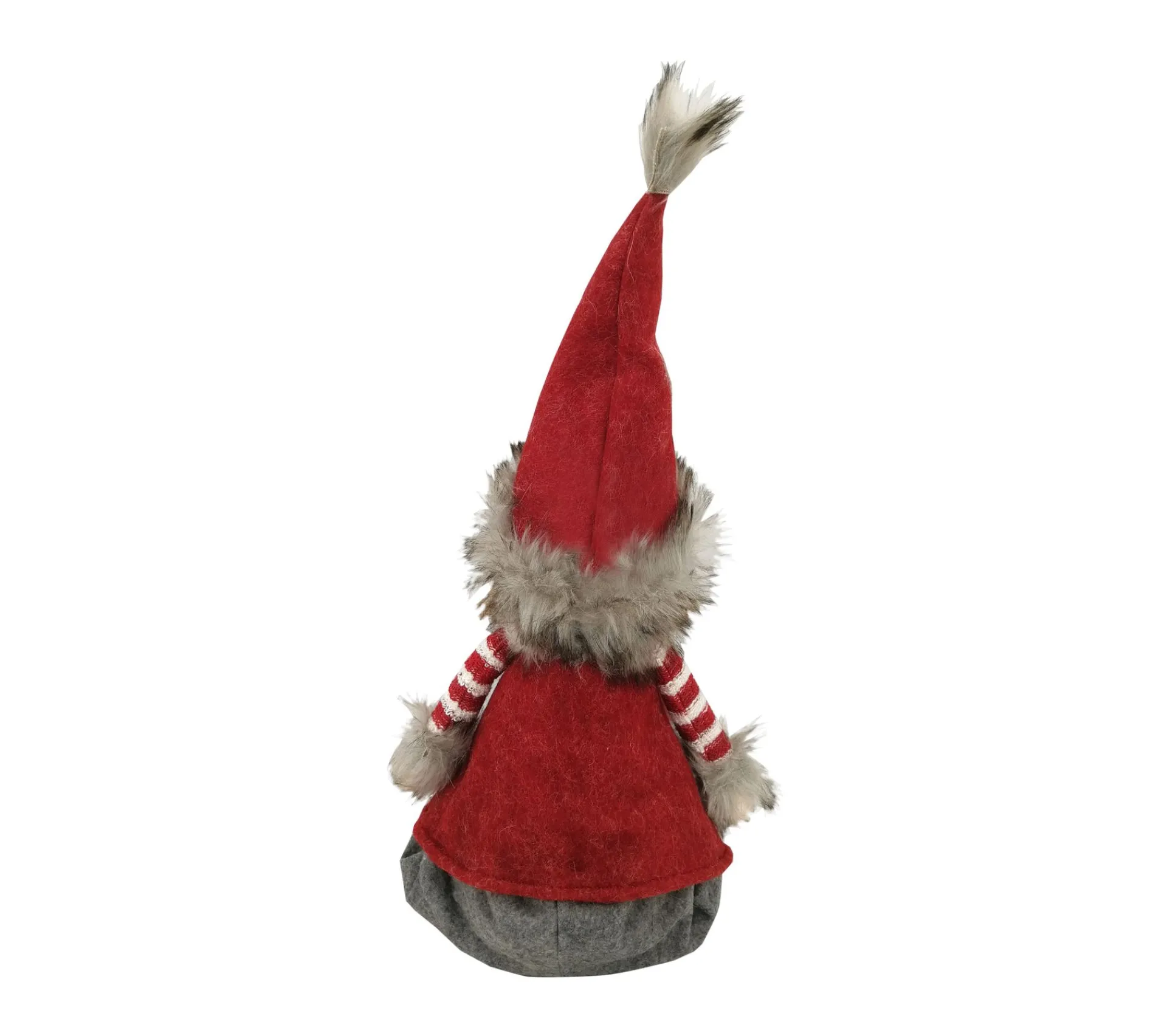 Discount MOBILI REBECCA Elf Nordique Gnome De Noël En Tissu Gris Rouge Décoration De Noël