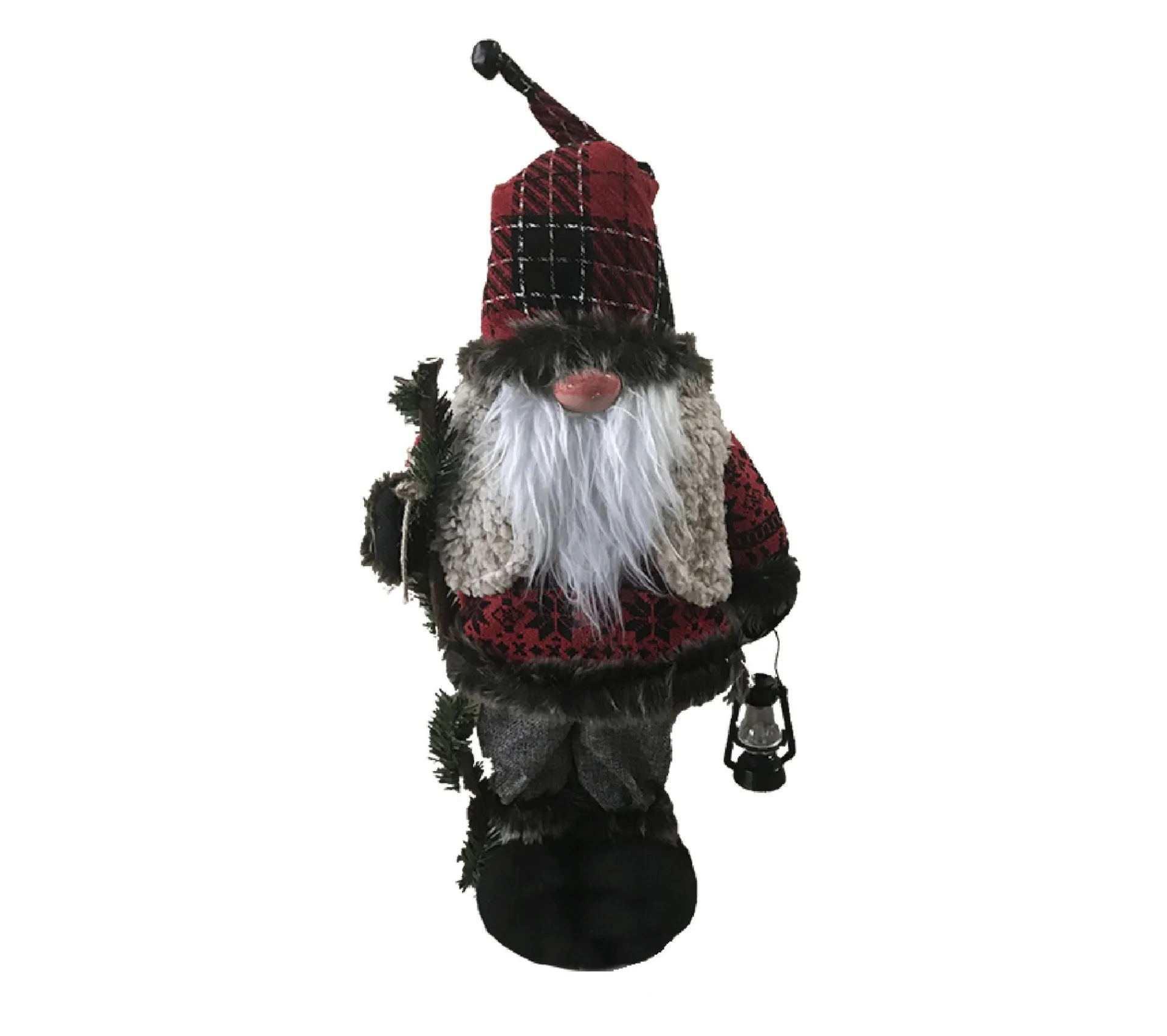 Cheap MOBILI REBECCA Pere Noël Gnome Rouge Gris Polyester Plastique 53X23X13