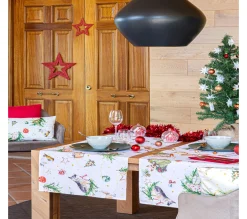 Store NAF NAF Chemin De Table De Noël Puppies 50X150 Cm