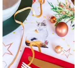 Store NAF NAF Chemin De Table De Noël Puppies 50X150 Cm