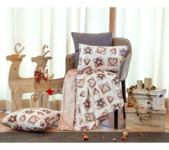 Hot NAF NAF Housse De Coussin En Velour De Noël Warm 30X50 Cm (2)