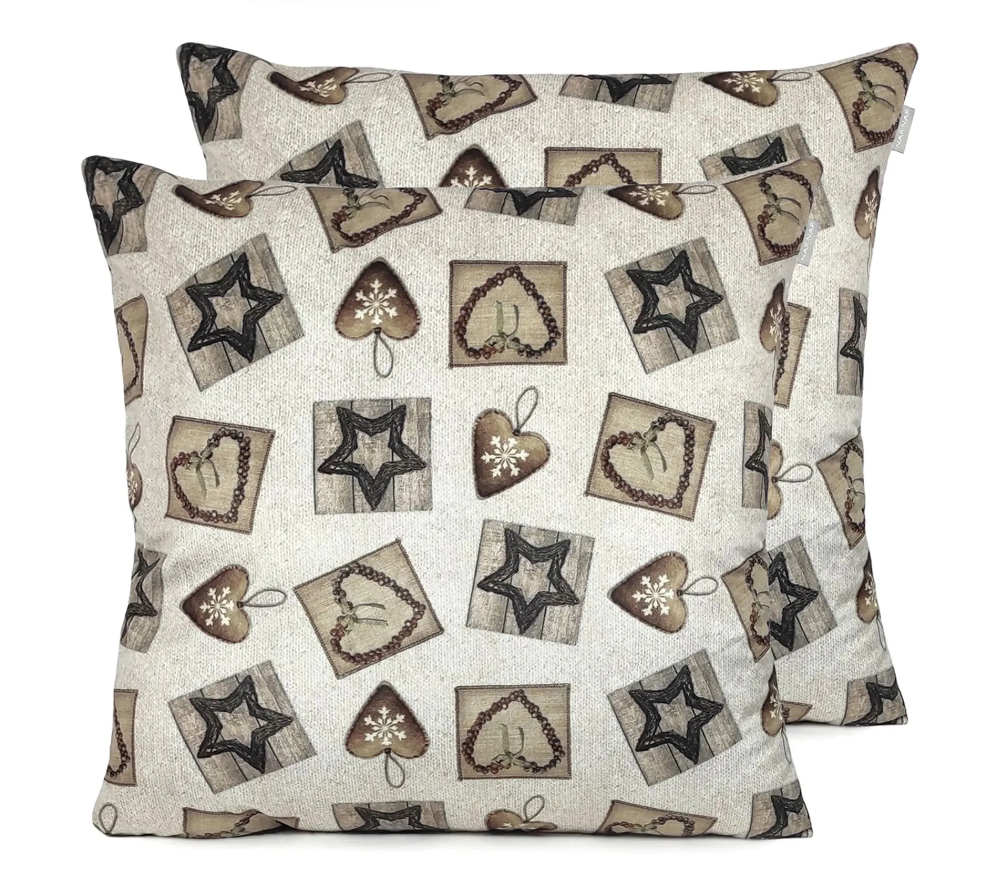 Cheap NAF NAF Housse De Coussin En Velour De Noël Warm 60X60 Cm (2)