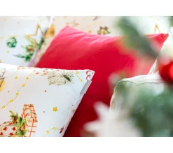 Discount NAF NAF Housse De Coussin En Velour De Noël Puppies 45X45 Cm (2)
