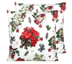 Outlet NAF NAF Housse De Coussin En Velour De Noël Ribbon 60X60 Cm (2)