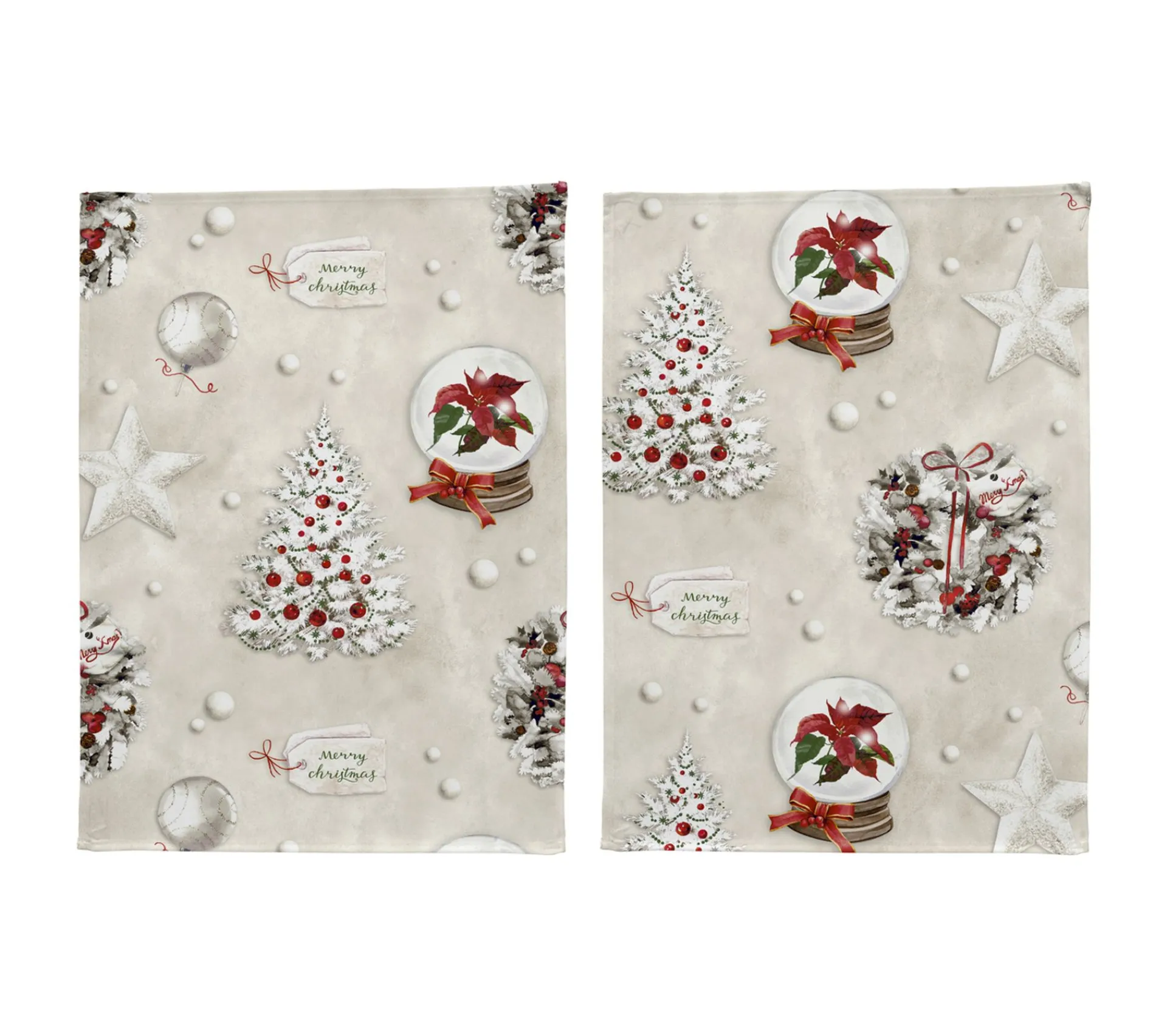 Cheap NAF NAF Lot De 2 Torchons De Noël Xmas Days 50X70 Cm