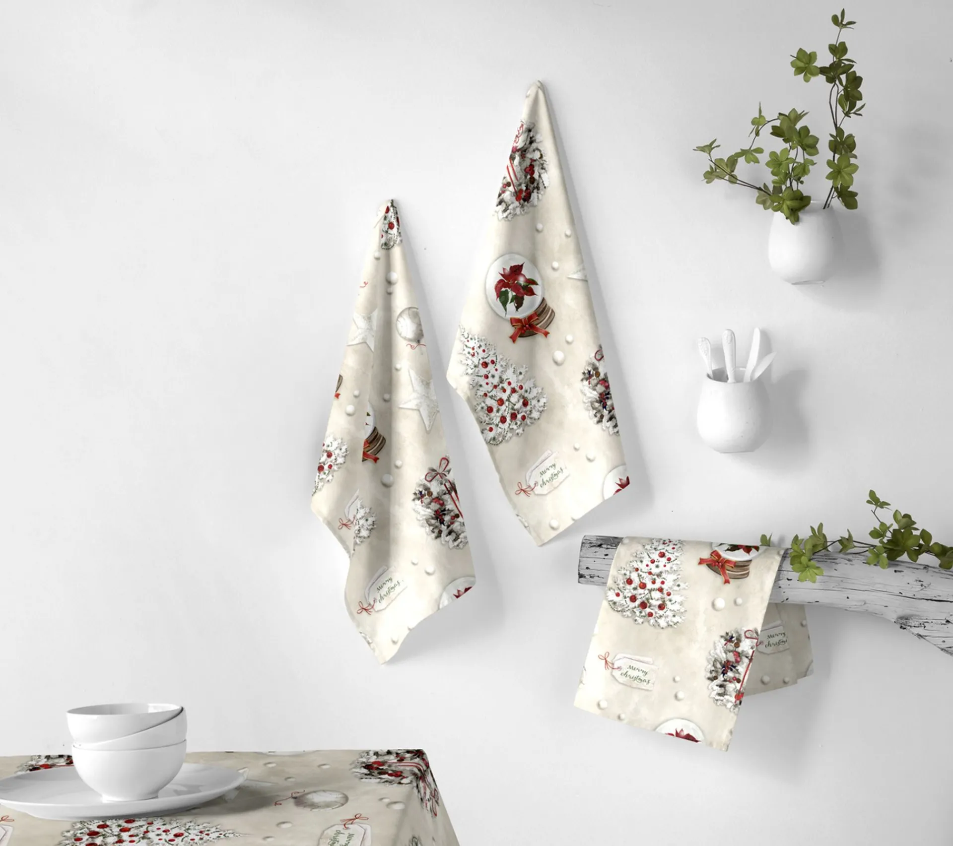 Cheap NAF NAF Lot De 2 Torchons De Noël Xmas Days 50X70 Cm