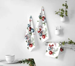 Online NAF NAF Lot De 2 Torchons De Noël Presents 50X70 Cm