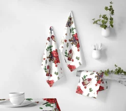 Clearance NAF NAF Lot De 2 Torchons De Noël Ribbon 50X70 Cm