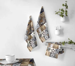 Outlet NAF NAF Lot De 2 Torchons De Noël Warm 50X70 Cm