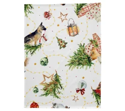 Fashion NAF NAF Lot De 2 Torchons De Noël Puppies 50X70 Cm