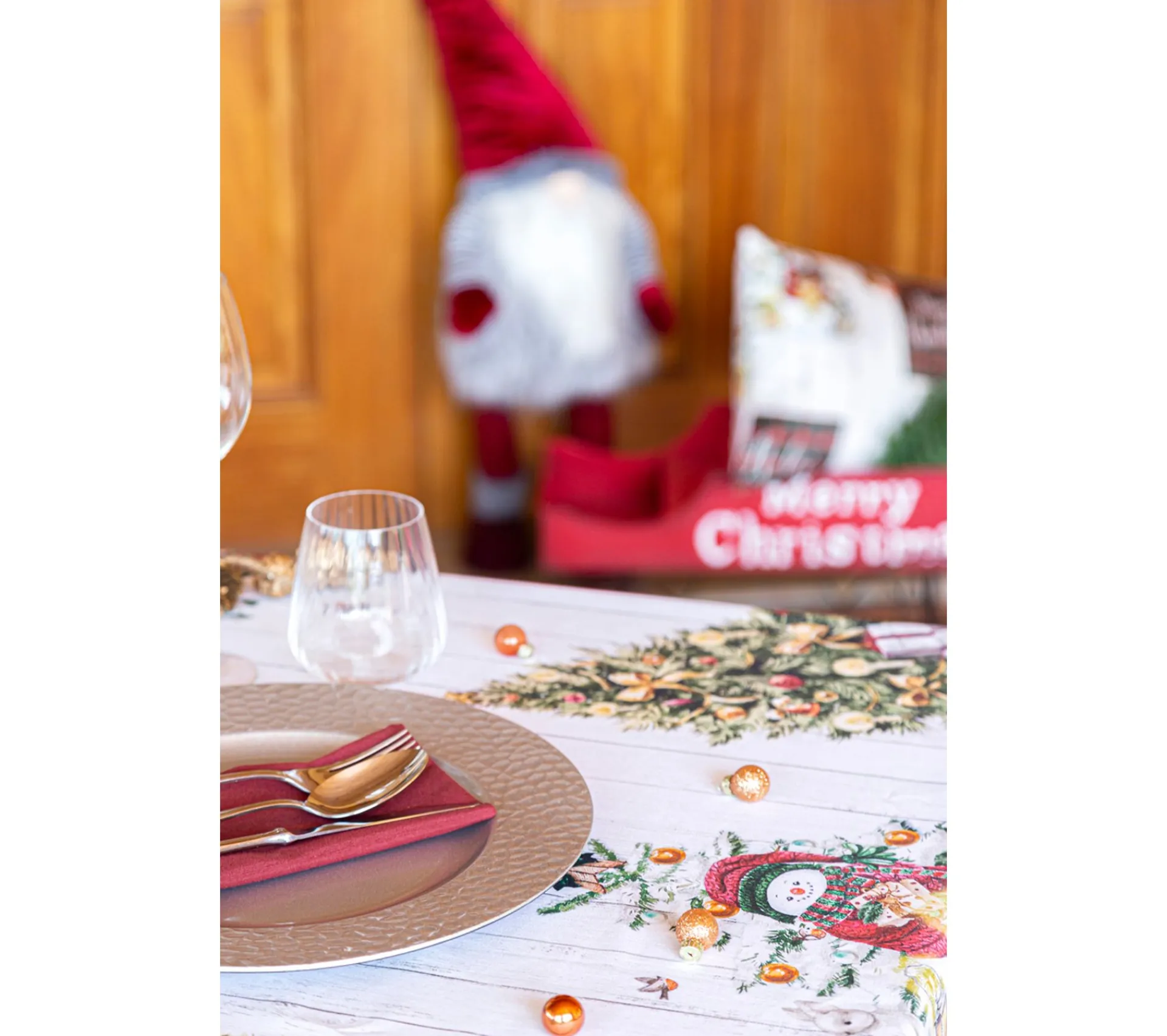 Cheap NAF NAF Nappe De Noël Holly Jolly 150X200 Cm