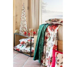 Shop NAF NAF Plaid Reversible De Velour De Noël Ribbon 130X170 Cm