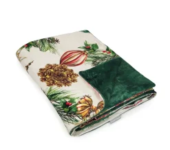New NAF NAF Plaid Reversible De Velour De Noël Décoration 130X170 Cm