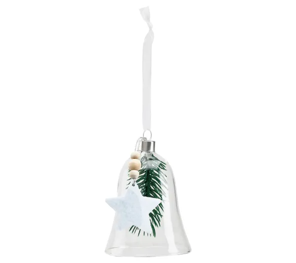 * Guirlande Et Boule De Sapin^Ornement H.8 Cm Cloche Transparent