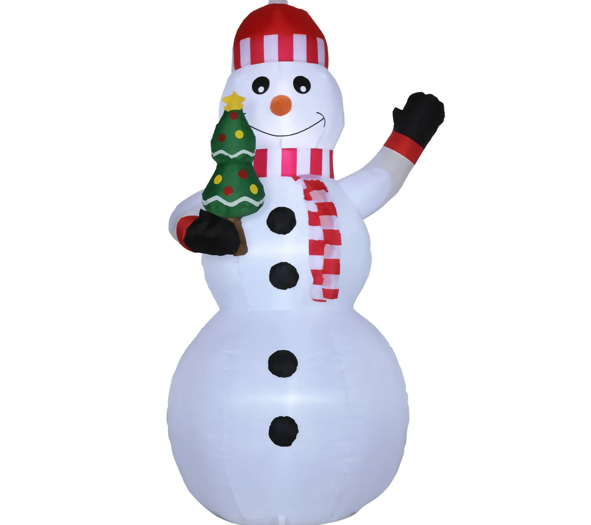 Best Sale OUTSUNNY Bonhomme De Neige Gonflable 3 Led H. 180 Cm Polyester Impermeable Blanc