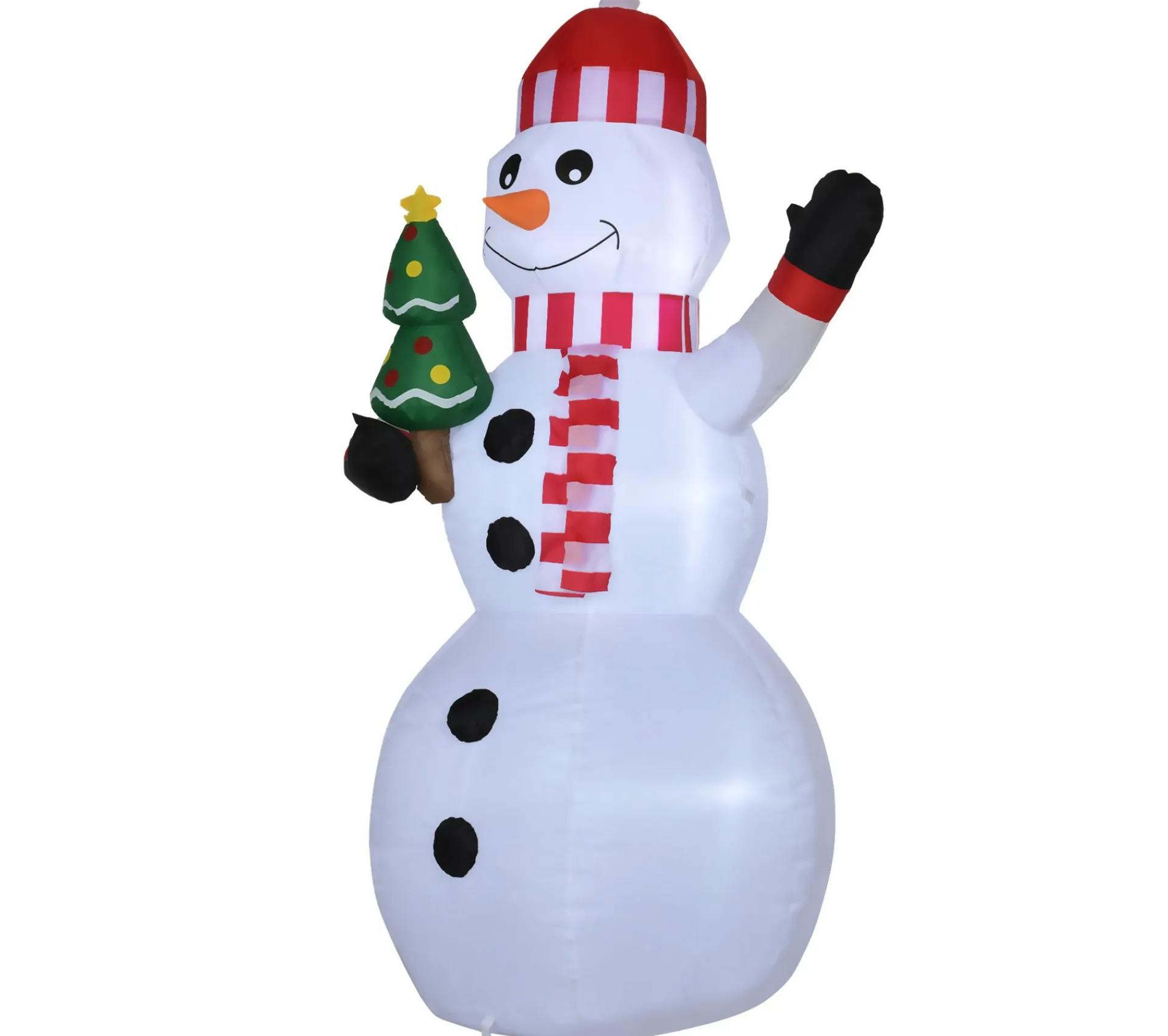 Best Sale OUTSUNNY Bonhomme De Neige Gonflable 3 Led H. 180 Cm Polyester Impermeable Blanc
