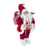 Online * Pere Noël Déco "Traditionnel" 61Cm Rouge Et Blanc