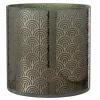 New * Photophore Déco En Verre "Arc" 25Cm Vert
