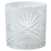 Flash Sale * Photophore Déco En Verre "Santorini" 15Cm Blanc