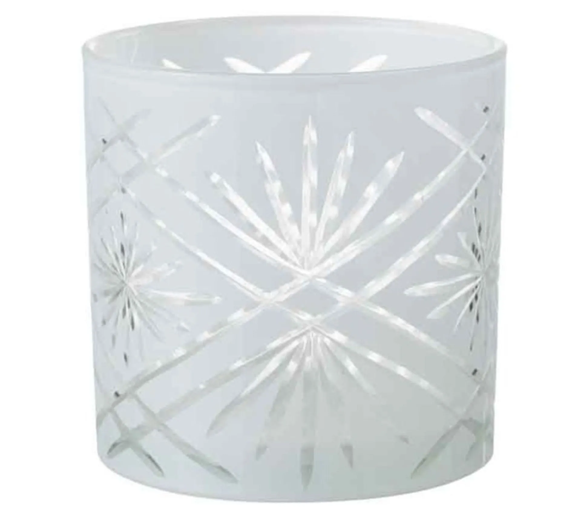 Flash Sale * Photophore Déco En Verre "Santorini" 15Cm Blanc