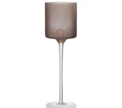 Best Sale * Photophore Déco "Feuilles De Palmier" 30Cm Marron