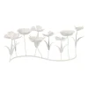 Best Sale * Photophore Design "Bougies Fleurs" 44Cm Blanc