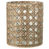 New * Photophore Design "Candice" 23Cm Naturel