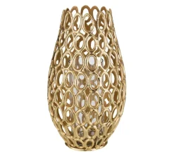 Shop * Photophore Design Cercles "Evano" 41Cm Or
